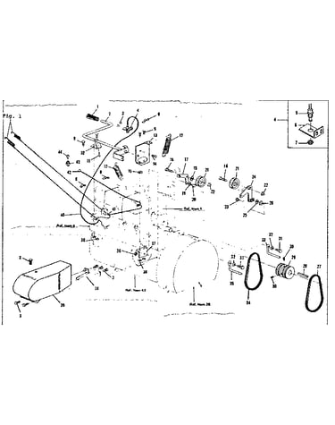 Pulley and springs