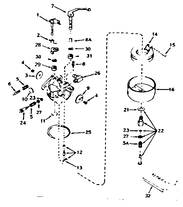 CARBURETOR NO. 631702