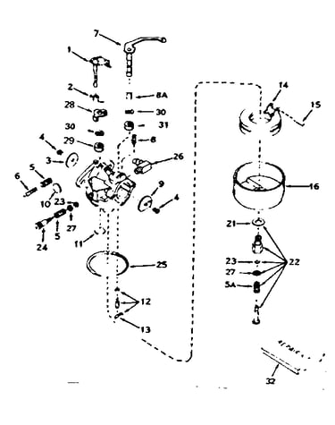 Carburetor no. 631702