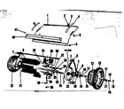 Craftsman 42626092 hood and wheel diagram