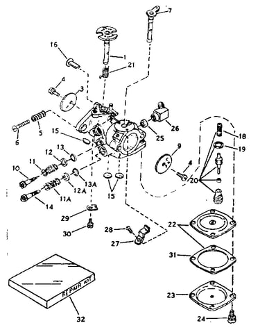 Carburetor no. 631361