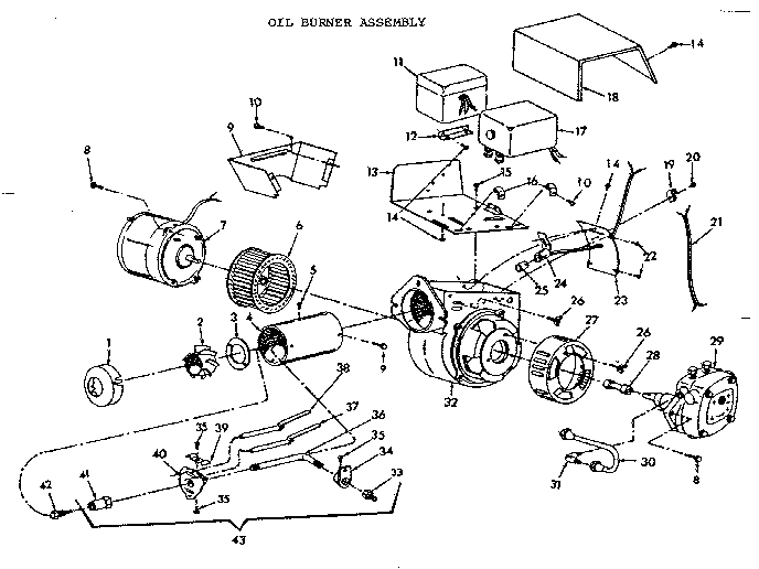 Oil burner assembly