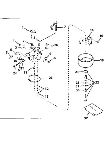 Carburetor no. 631701