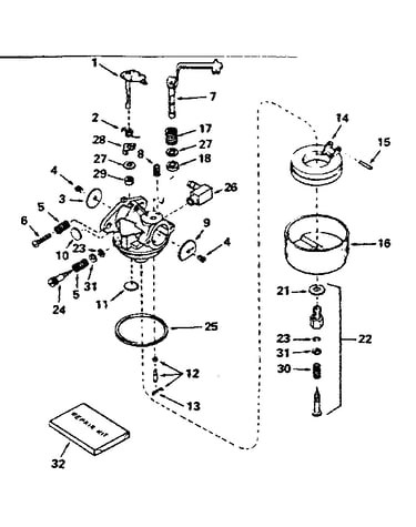 Carburetor no. 631923