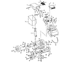 Western Tool 12850000 engine and mower deck assembly diagram