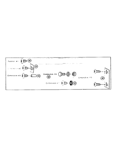 Fastener combinations