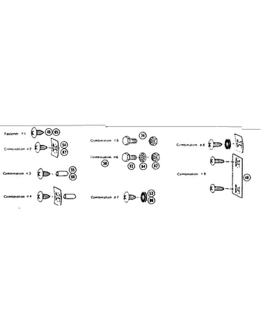 Fastener combinations