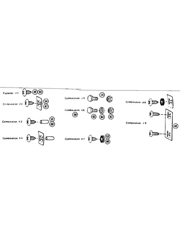 Fastener combinations