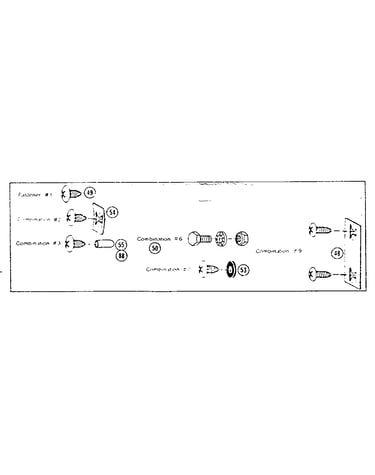 Fastener combinations