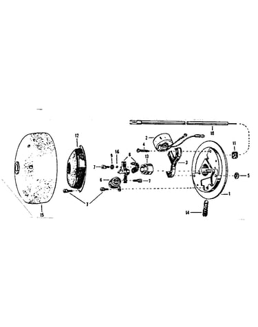 Bendix type ki-506 magneto-part no. 10-86675