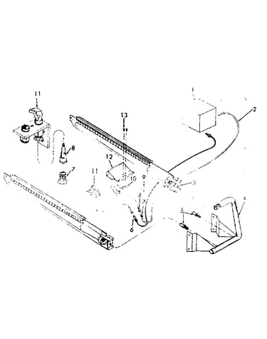Gas burners and manifold