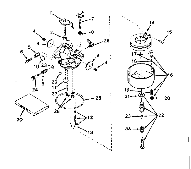 CARBURETOR NO. 630987A