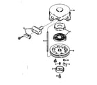 Craftsman 143164182 rewind starter no. 590420 diagram