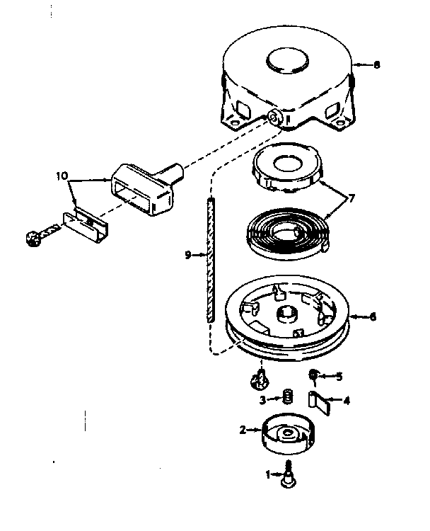 Rewind starter no. 590420