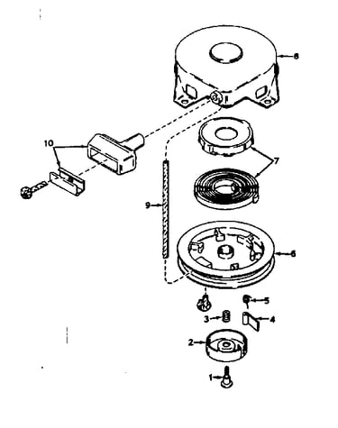 Rewind starter no. 590420