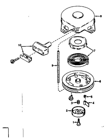 Rewind starter no. 590420