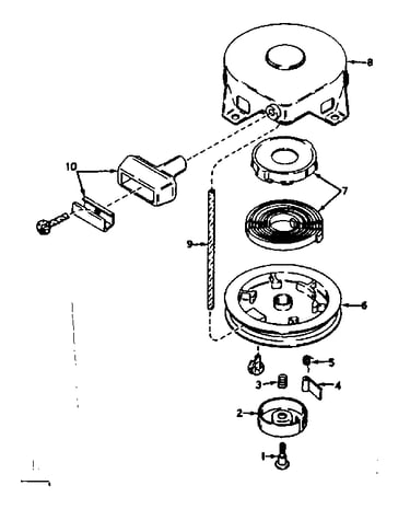 Rewind starter no. 590420