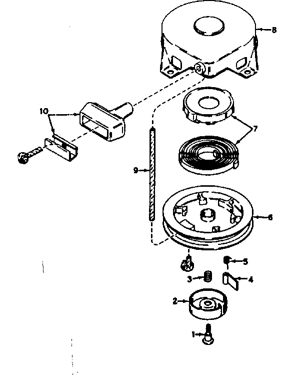 Rewind starter no. 590420