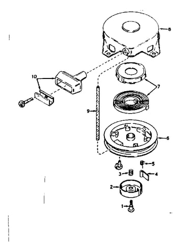 Rewind starter no. 590420