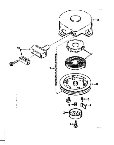 Rewind starter no. 590420