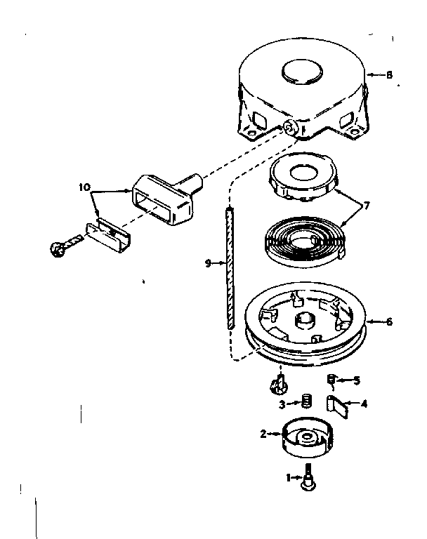 Rewind starter no. 590420