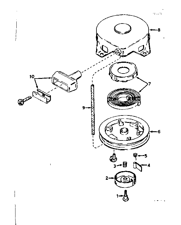 Rewind starter no. 590420