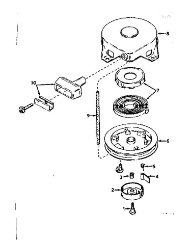 Rewind starter no. 590420