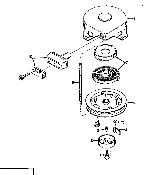 Rewind starter no. 590420