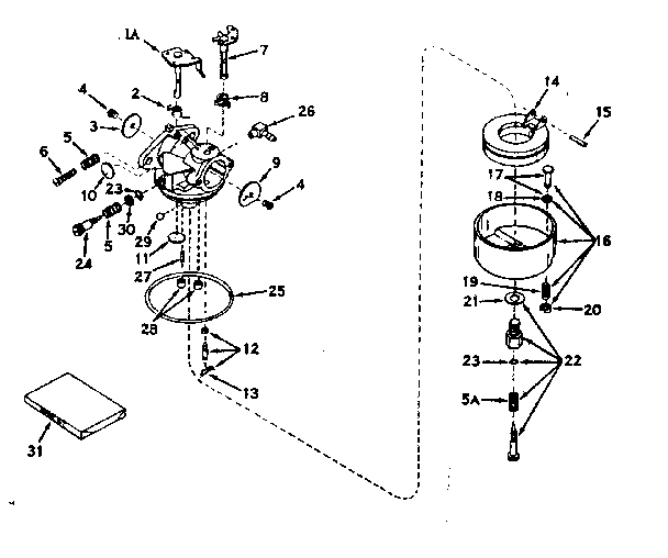 Carburetor no. 631238