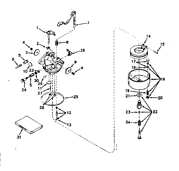Carburetor no. 631298