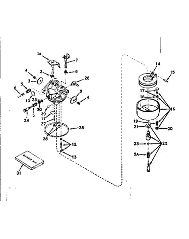 Carburetor no. 630987a