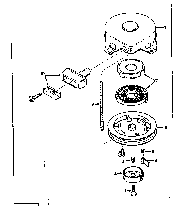 Rewind starter no. 590420