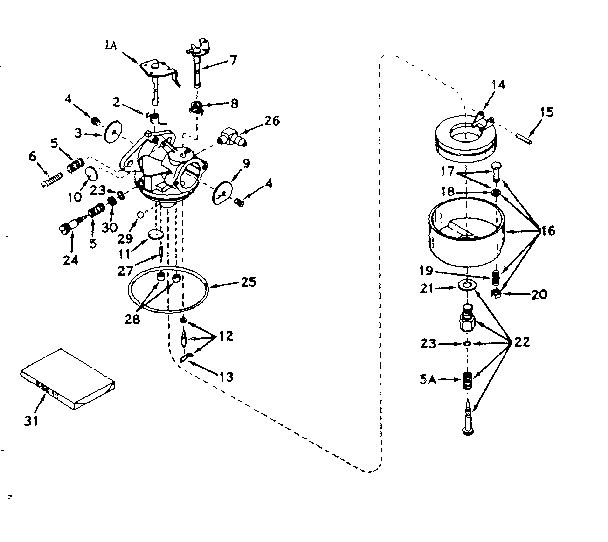 Carburetor no. 631238