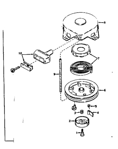 Rewind starter no. 590420