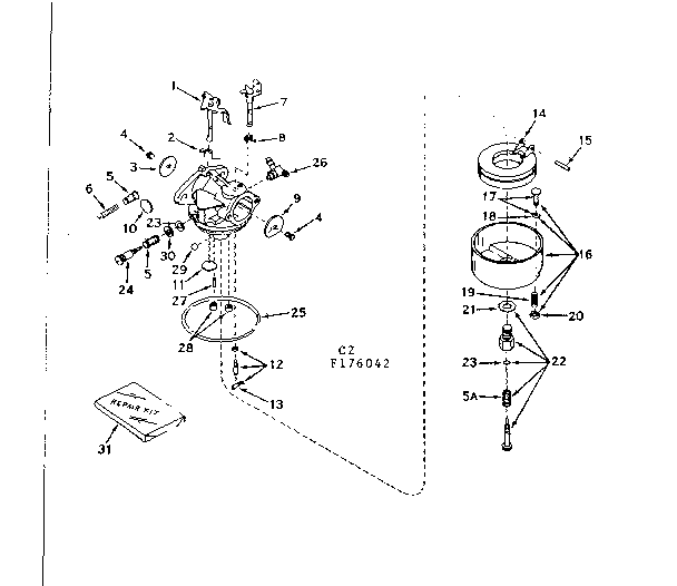 Carburetor no. 631101