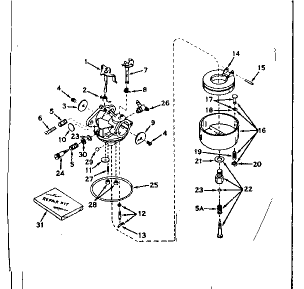 Carburetor no. 631128.