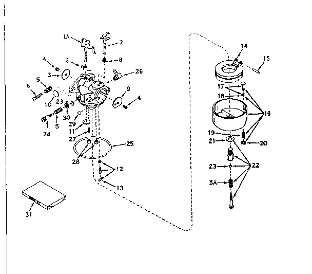 Carburetor no. 631126