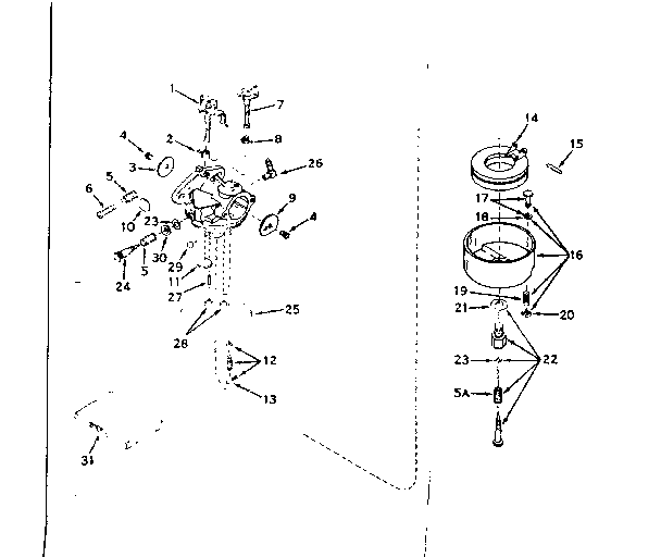 Carburetor no. 631114