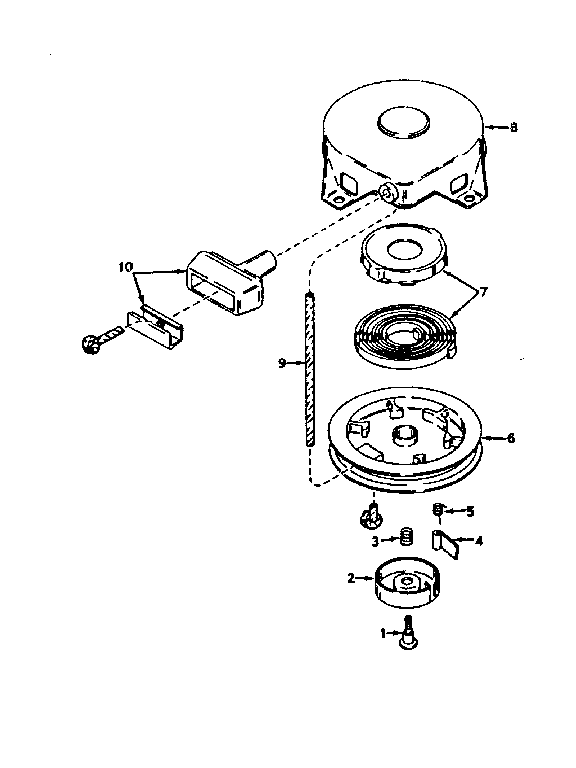Rewind starter no. 590420