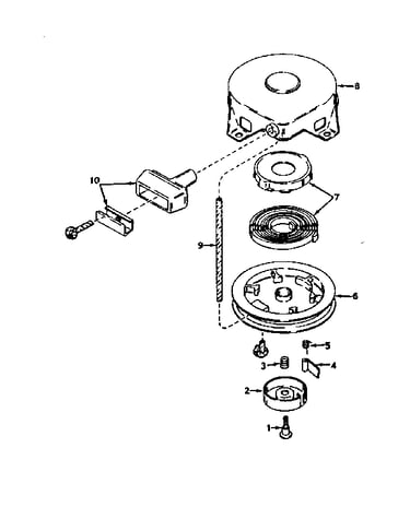 Rewind starter no. 590420