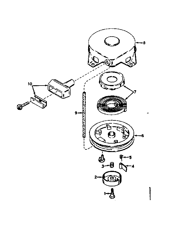 Rewind starter no. 590420
