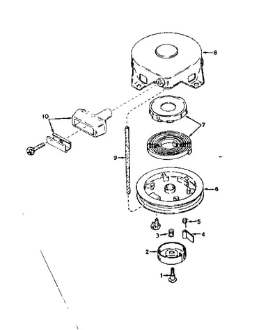 Rewind starter no. 590420