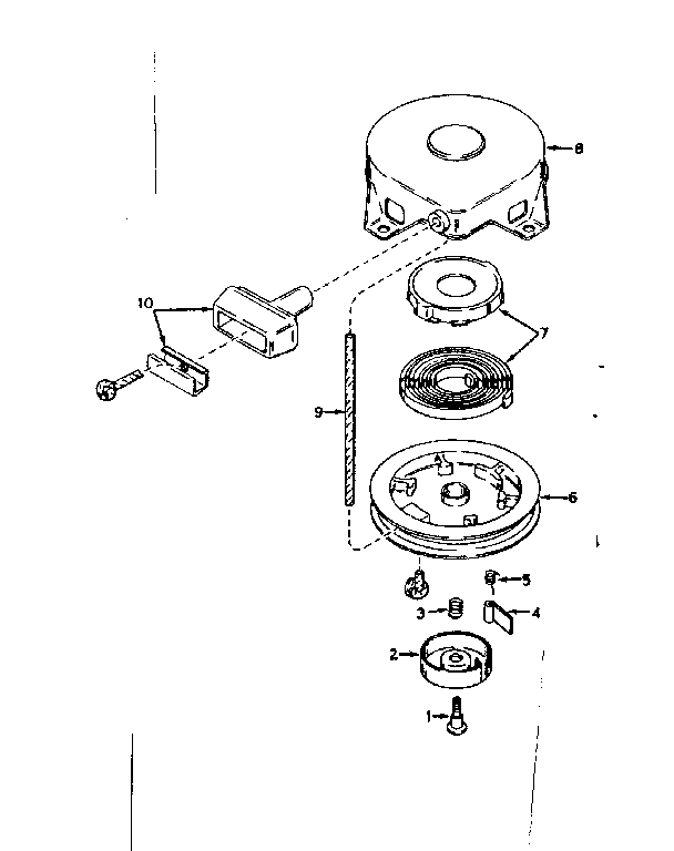 Rewind starter no. 590420