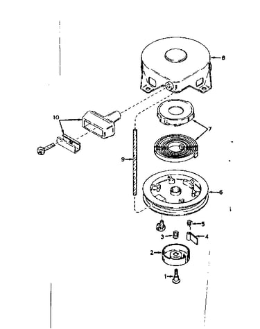 Rewind starter no. 590420