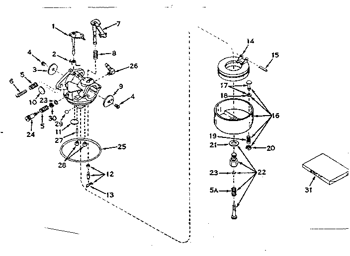 Carburetor no. 631070a