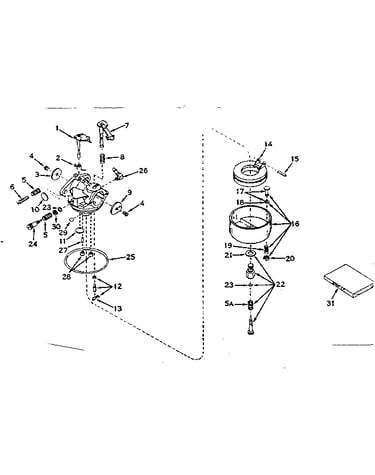 Carburetor no. 631070a