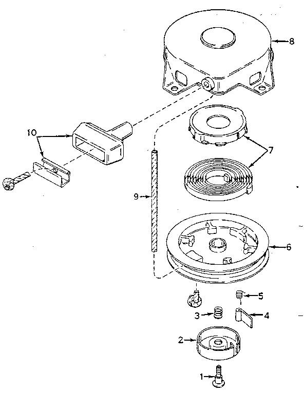 Rewind starter no. 590420
