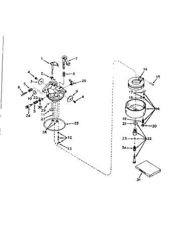 Carburetor no. 631070a