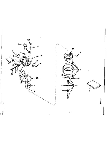Carburetor no. 631067a