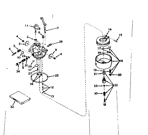 Carburetor no. 631063a